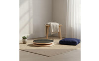 Wooden Waist Rotating Disc Portable Waist Rotator Board Includes Floor Protection Mat Core Twist Disc for Indoor