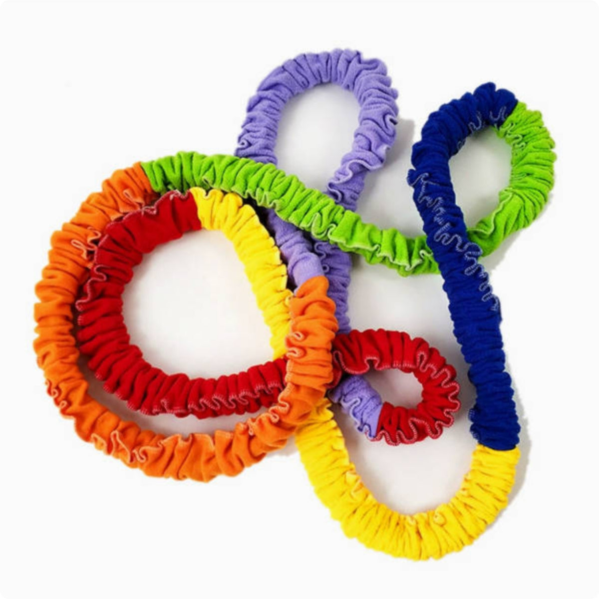 Elastic Activity Rope Ruffled Group Movement Rope Sensory Band Flexible Equipment Comfortable for Children, Team Training