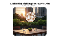 connectable Sphere Light DIY Assembly Decorative Lantern for Patio, Gift Givers