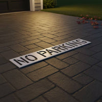 No Parking Stencil Reusable Pavement Marking Stencil Flexible Foldable for Maintenance Crews, Driveways, Asphalt
