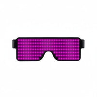 LED Glasses USB Charging Dynamic Display Glasses Event Attention Grabber Flashing Sunglasses for Game Events, Concerts, Anime Conventions