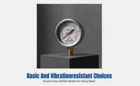 Water Pressure Meter for Household Water Supply, MPa Scale, Leak Valve, 4-Point Connector, Versatile for Various Scenarios
