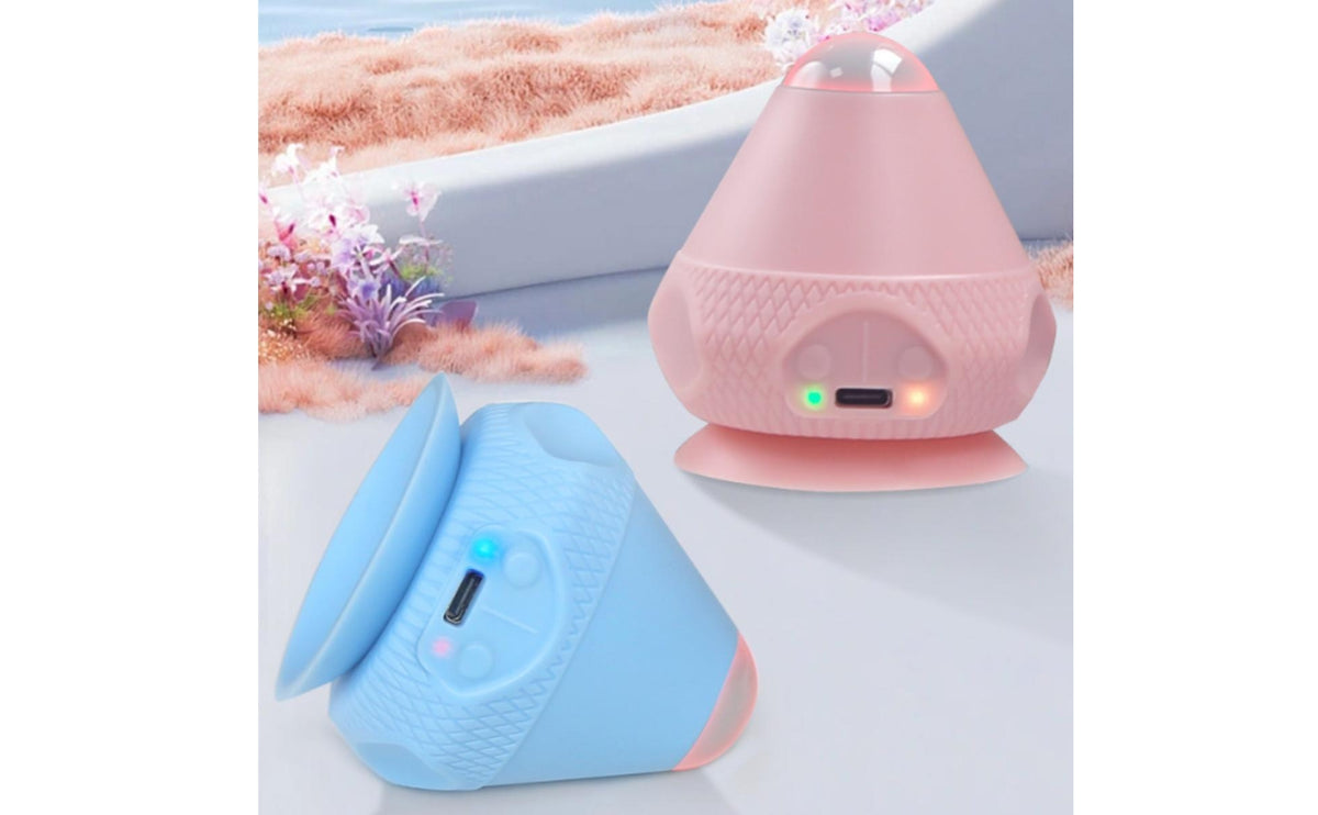 Electric Fascia Massager, USB Rechargeable, Silicone, Cone-Shaped