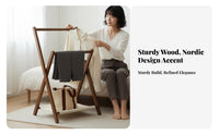 Bedside Garment Stand Space-Saving Clothing Organizer Multi-Functional for Bedroom