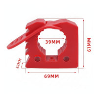 4 Pieces Easy to Install Rubber Clamp with Mounting Hardware Long-Lasting Quick-Release Clamp Heavy-Duty Space-Saving for Utility Vehicle