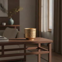 Aluminum Vase Decorative Metal Vase Lustrous Vessel for Decorators, Homeowners, Entryway