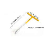 Chrome Vanadium Steel T-Handle Socket Wrench Long-Lasting T-Type Spanner Forged Construction for Mechanics, Workshop, Garage