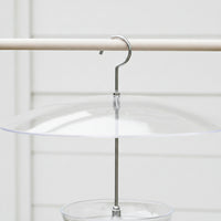 Hanging Feeding Tray with Dome Open-Design Hanging Bird Feeder for Garden, Backyard