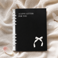 A5 4-Pocket Lily Butterfly Binder for Kpop Photocards and Collectibles