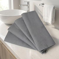 Black Microfibre Cloth and Microfiber Towel for Glass, Water-Only Cleaning Cloth for Mirrors and Furniture, Patterned Texture, 40x50cm