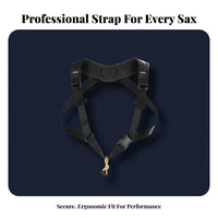 Distributes Weight Evenly Double Shoulder Saxophone Strap Ergonomic Design Double Shoulder Sax Strap Comfortable for Students, Marching Band