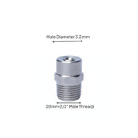 Adjustable Solid Cone Nozzle Long-Lasting High Pressure Atomizing Nozzle Wear-Resistant for Dust Control, Cooling Systems, Irrigation