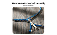 Braided Horse Neck Rope Crown Knot Finish Freedom Training Rope Horse Cordeo Tassel Embellishment Equestrian Neck Strap Colorful
