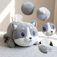 Vehicle Tissue Box Cover with Character Pattern Soft Cartoon Animal Tissue Box Cover Cute for Families, Road Trips
