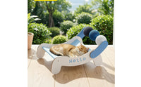 Breathable Elevated Cat Bed Comfortable Pet Suspended Bed with Wooden Frame Modern Cat Suspended Bed with Wooden Frame Washable for Cats