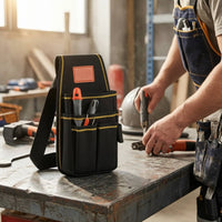 Tool Waist Bag Adjustable Waist Tool Bag Sturdy for Worksite, Electricians