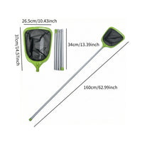 Pool Skimmer with Aluminum Pole Lightweight for Ponds
