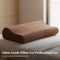 Slow Rebound Memory Foam Pillow Breathable Contour Memory Foam Pillow Removable Washable Cover for Adults, Back Sleepers, Spa, Home, Bedroom
