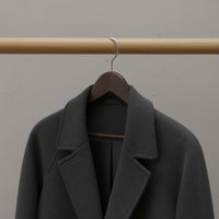 Flocked Wooden Hanger Heavy Duty Wide Shoulder Hanger for Adults