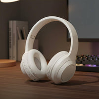 Over Ear Headphones TF Card Slot Foldable Headset Sound Gaming Headset for Users, Travel, Office