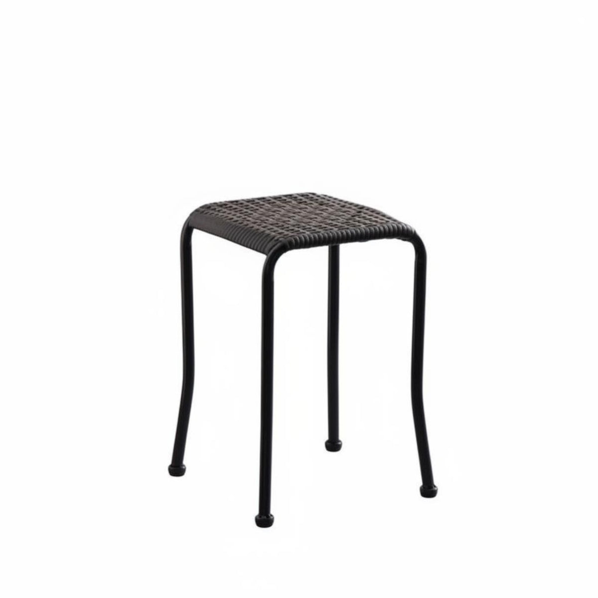Thickened Frame Woven Seat Stackable Stool Space-Saving Small Bench Multi-Purpose Household Furniture Sturdy and Long-Lasting for Families, Homeowners, Dining Room, Kitchen, Balcony, Bedroom
