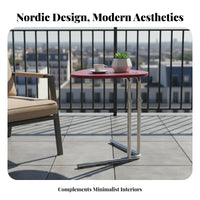 Nordic design Height-Adjustable C-Table Minimalist Household Furniture Space-Saving Design Multi-Functional for Apartment Dwellers, Remote Workers, Living Room, by the Sofa, Balcony, Small Spaces