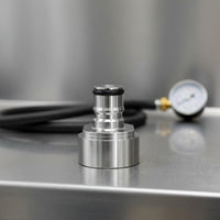DIY Sparkling Water Carbonation Cap Kit Food Grade Stainless Steel Ball Lock Carbonation Cap Portable Dispensing PET Bottle Carbonator for Homebrewers, Parties