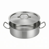 Stainless Steel Hot Pot Round Cookware Easy to Clean