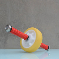 Core Roller Wheel Metal Handles Ab Exercise Wheel Silver End Cap for Indoor