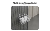 Mesh Panel Hanging Basket Multi-Functional Grid Wall Basket Space Saving Grid Panel Shelf for Shop Owners, Shopkeepers, Exhibition Booth, Office
