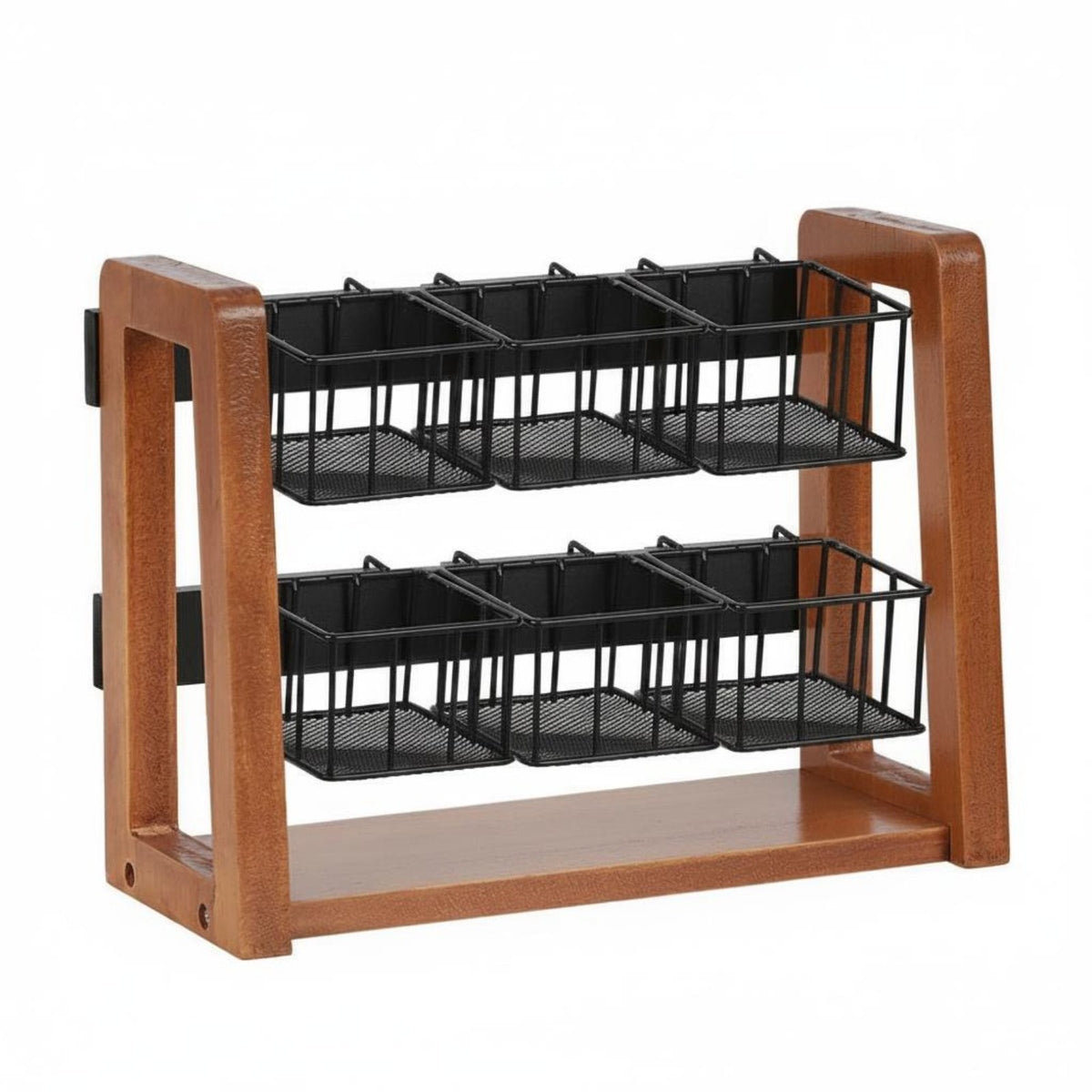 Tea Pouch Organizer Two Layer Coffee Corner Pod Organizer Space Saving Tea Pouch Holder for Office