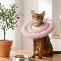 Soft Cone for pets, Quilted material with Drawstring, Soft Pet Recovery to Prevent Licking After Surgery and Anti Bite