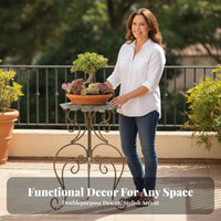 Three-Legged Pot Pedestal sturdyDuty Plant Stand Multifunctional for Living Room