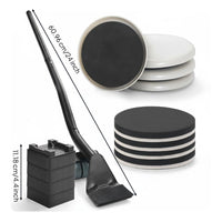 Furniture Mover Set Easy to Use Furniture Mover Slider High Load Capacity for Floor Cleaning