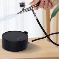 Fine Atomization Pottery Glazing Sprayer Precise Control Portable Airbrush Kit Weighted Feed Design Handheld Airbrush Set High Pressure for Ceramic Artists, Hobbyists, Beginners, Workshop, Home Studio