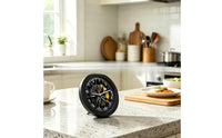 Tire Clock Versatile-Use Tire Wall Clock Mechanical Style Timepiece for Study, Bedroom, Kitchen