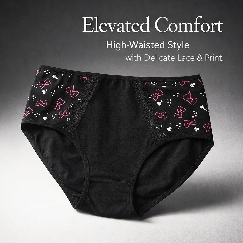 Underwear Women High Waisted Knickers with Soft Rayon Blend, Postpartum and Maternity Pants for Full Coverage, Ladies Packs