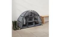 9 Gird Camping Organizer Large Capacity Foldable Camping Organizer Space Saving 9-Shelf Storage Tent for Campers