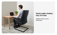 Height Adjustable curved-frame-Frame pivot Chair Thickened Seat pad Office Furniture effortlessRolling Casters Ergonomic Design for telecommuting Workers, Students, Conference Room, Bedroom