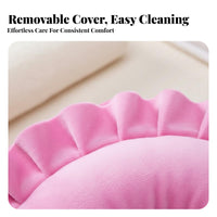 Removable and Washable Cover U-Shaped Face down Pillow Easy to Clean U-Shaped Face Pillow Breathable Design for Stomach Sleepers, Spa
