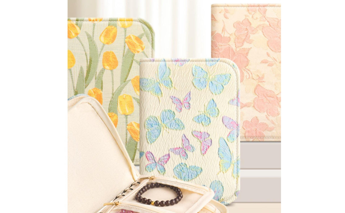 Anti-Oxidation Travel Jewelry Case Soft Velvet Lining Portable Jewelry Pouch Ideal Gift Personal Accessory Large Capacity for Travelers, Women, Business Trip