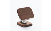 Phone Stand with Wooden Base Rotating Adjustable Desktop Phone Holder Sturdy Desktop Stand for Professionals, Nightstand