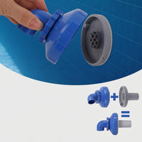 360-Degree Rotation Swimming Pool Inlet Nozzle Kit Hose Clamps Rotatable Pool Elbow Nozzle Sealing Tape Threaded Adapter