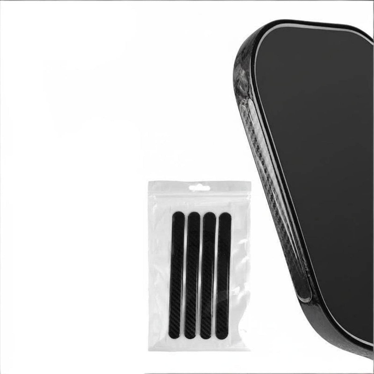 4 Pieces Scratch Resistant Paddle Head Protector Tape High-Gloss Finish Racket Balance Tape
