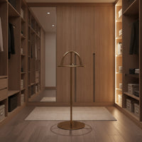 Stainless Steel Hat Display Stand Freestanding Hat Display with Round Base Brushed Metal Rust-Resistant for Retailers