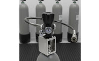 Inflatable Control Unit Matte Black Pressure Gauge Control Unit Metal Fittings High-Pressure Hose Kit