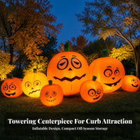 Inflatable Inflatable Pumpkin with LED Lights Lighted Inflatable Pumpkin with LED Light Outdoor for Yard, Lawn, Garden