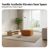 Nordic design Tofu Block Sofa sectional Design U-Shaped Sectional Couch Customizable Configuration Living Room Furniture Easy-to-Clean Fabric for Homeowners, Young Adults, Interior Designers, Large Apartment, Lounge Area, Hotel Lobby