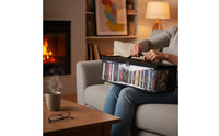 CD Storage Bag Transparent DVD Storage Bag CD Holder with Clear Window Zippered Media Holder with Handles Portable