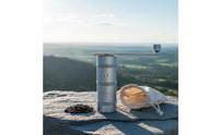 Folding Hand Coffee Adjustable Grind Size Hand Coffee Bean Foldable Handle Camping Gear for Outdoor Lovers, Journeyers, Travel